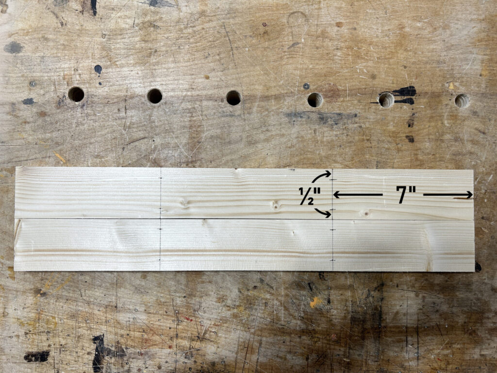 Layout dimensions for middle rails